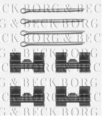 BORG & BECK bbk1075 -  Комплектующие, колодки дискового тормоза